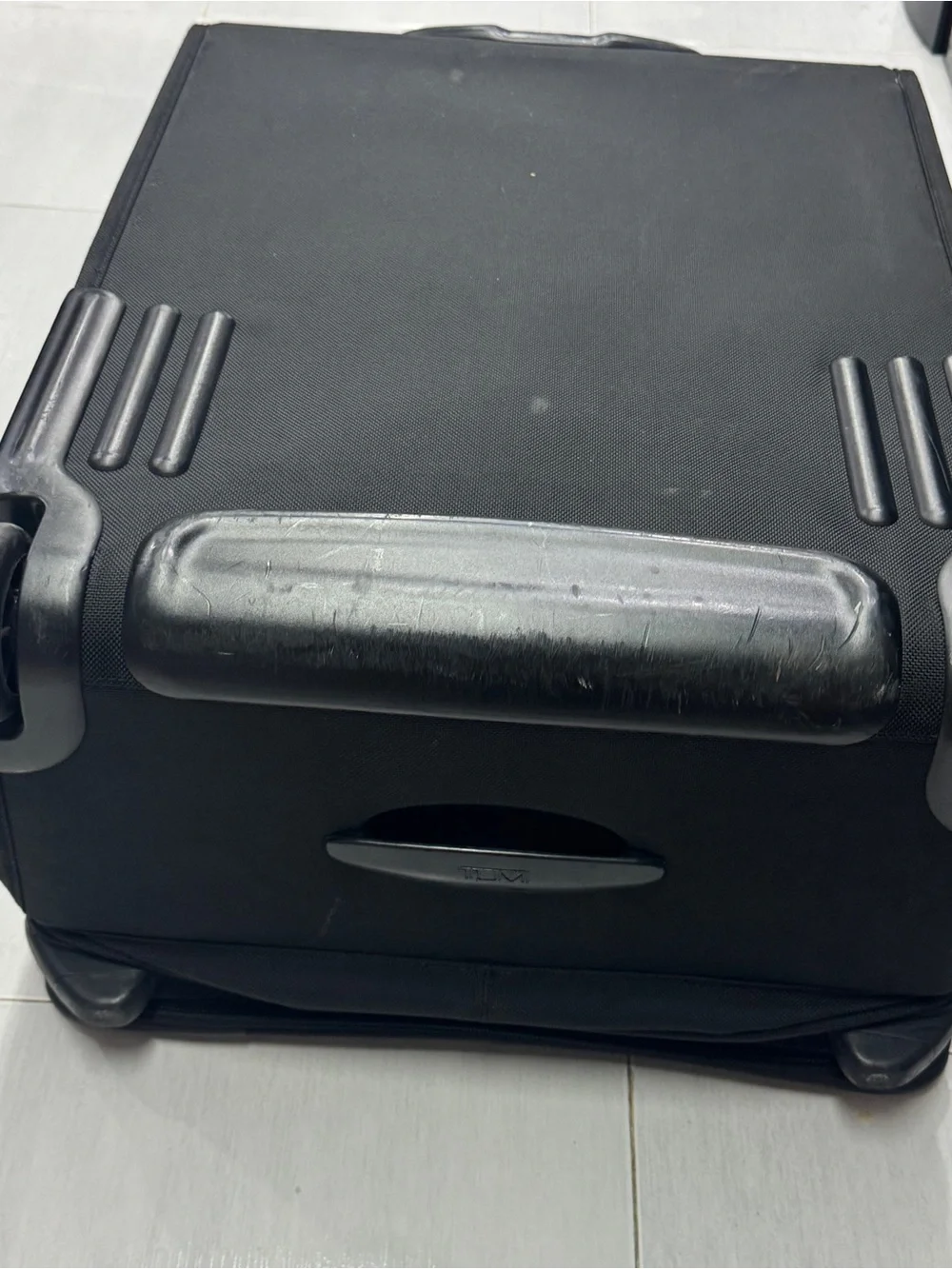 TUMI Alpha 24” Black Nylon Luggage 2-Wheel Carry-On Travel Suitcase 22024D4